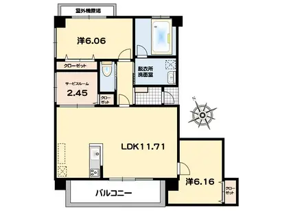 FIRST天久(2SLDK/2階)の間取り写真