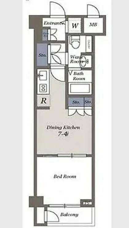 ドゥーエ参宮橋 4階階 間取り
