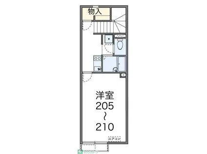 レオネクストYAMAZAKI(1K/2階)の間取り写真