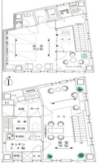 BOXハウス(3LDK/5階)の間取り写真
