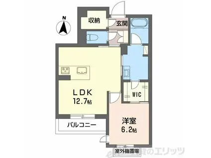 和の杜 江坂(1LDK/2階)の間取り写真