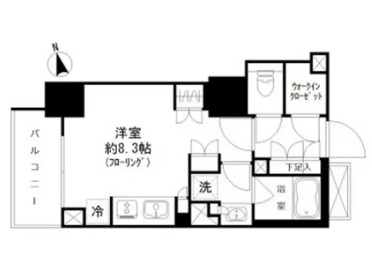 パークリュクス虎ノ門 13階階 間取り