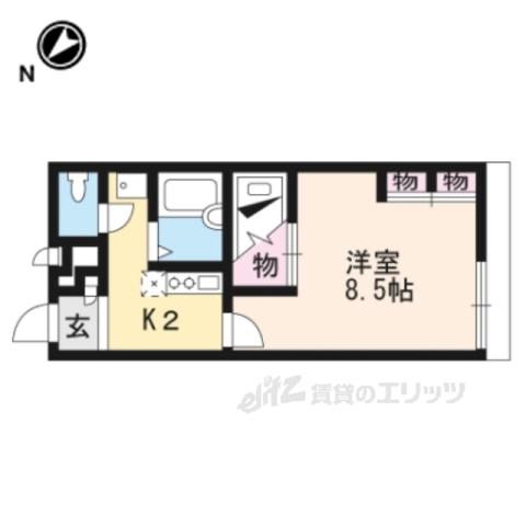 レオパレスアミーゴ(1K/1階)の間取り写真