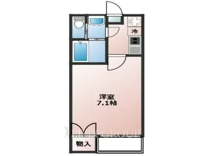 FUSION練馬桜台(1K/4階)の間取り写真