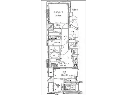 レヴィーナ東京八重洲通(1SDK/6階)の間取り写真