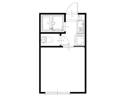 ブンカ北千住(1K/2階)の間取り写真