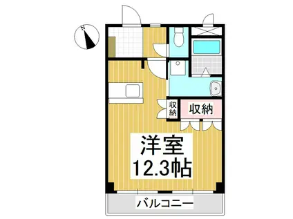 ルミナス三好町(1K/2階)の間取り写真