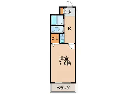 ライオンズマンション丸の内第6(1K/7階)の間取り写真