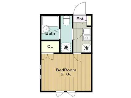 アザーレ・クオン新百合ヶ丘(1K/1階)の間取り写真