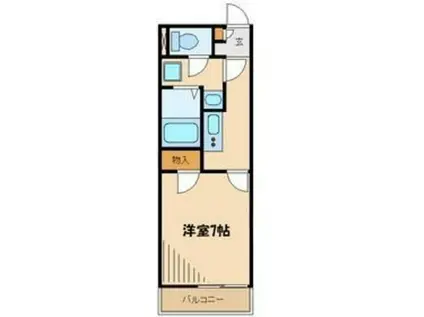 レオネクスト美郷(1K/3階)の間取り写真