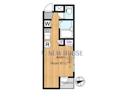 MONTE VERDE ICHIGAYA(ワンルーム/2階)の間取り写真