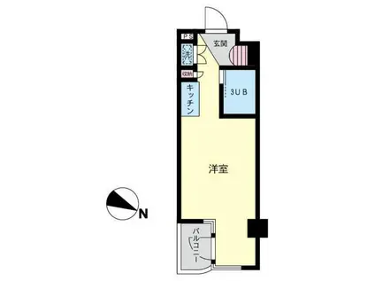 シーズ川崎(ワンルーム/4階)の間取り写真