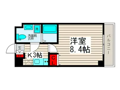 グランフォース西新井アヴェニール(1K/5階)の間取り写真