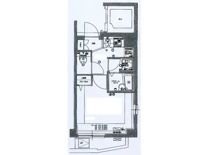 AMAVEL神楽坂(1K/6階)の間取り写真