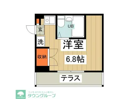 メゾンドサンベール(ワンルーム/1階)の間取り写真