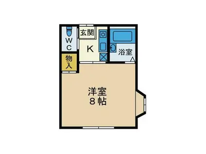 MTY43(1K/2階)の間取り写真