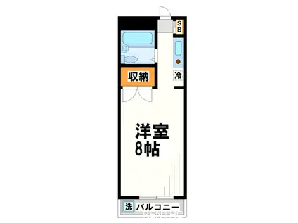 ハイムナカザワ(1K/3階)の間取り写真