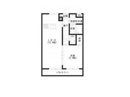 ホクラニ・ハレ(1LDK/1階)の間取り写真