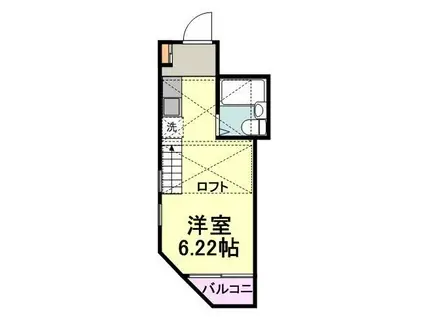 メゾンSSK(ワンルーム/2階)の間取り写真