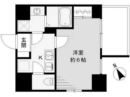 エスリード神戸ハーバークロス(1K/5階)の間取り写真