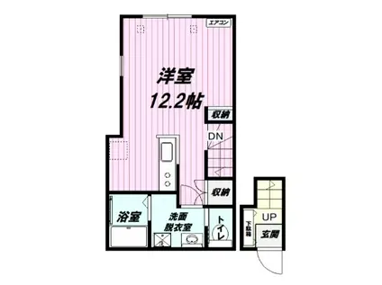 LIBERDADE(ワンルーム/2階)の間取り写真