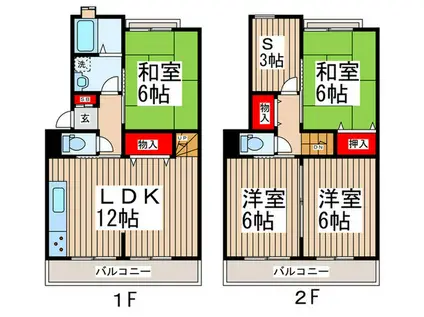 メゾンアトレ(4SLDK/1階)の間取り写真