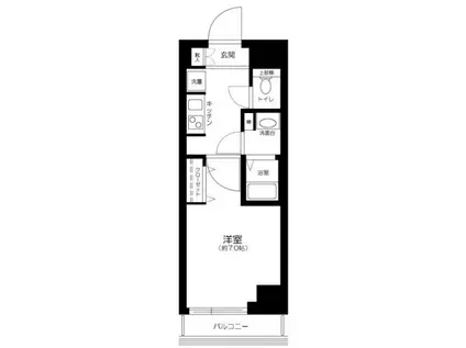LOG銀座東(1K/4階)の間取り写真
