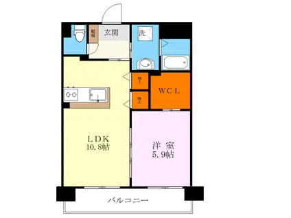 SAISON・REIWA(2DK/1階)の間取り写真