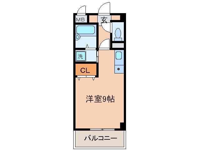 EXCELLENT21(ワンルーム/1階)の間取り写真