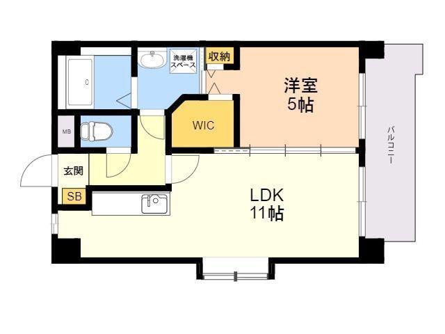 K313FUKUOKA(1LDK/4階)の間取り写真
