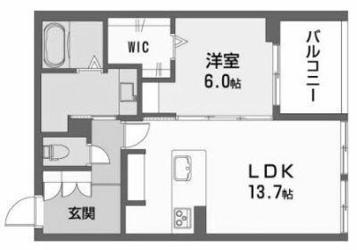 シャーメゾンキャメリア(1LDK/3階)の間取り写真