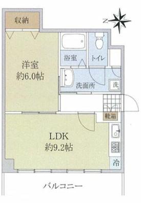 セブンテラス(1LDK/5階)の間取り写真