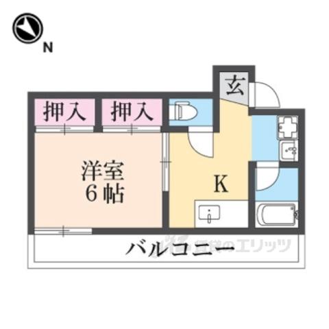 やまりゅうテナントビル(1K/3階)の間取り写真