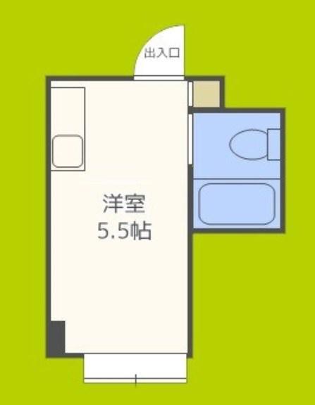 ジオナ本田(ワンルーム/3階)の間取り写真