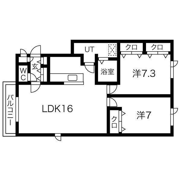 HIRO88(2LDK/3階)の間取り写真