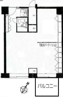 ニューステイトメナーOC(1LDK/9階)の間取り写真