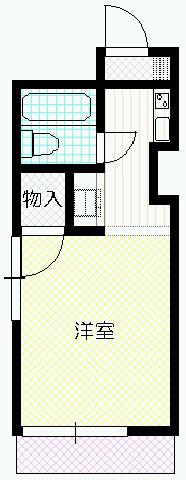 ウィンベルソロ東松山第1(ワンルーム/4階)の間取り写真