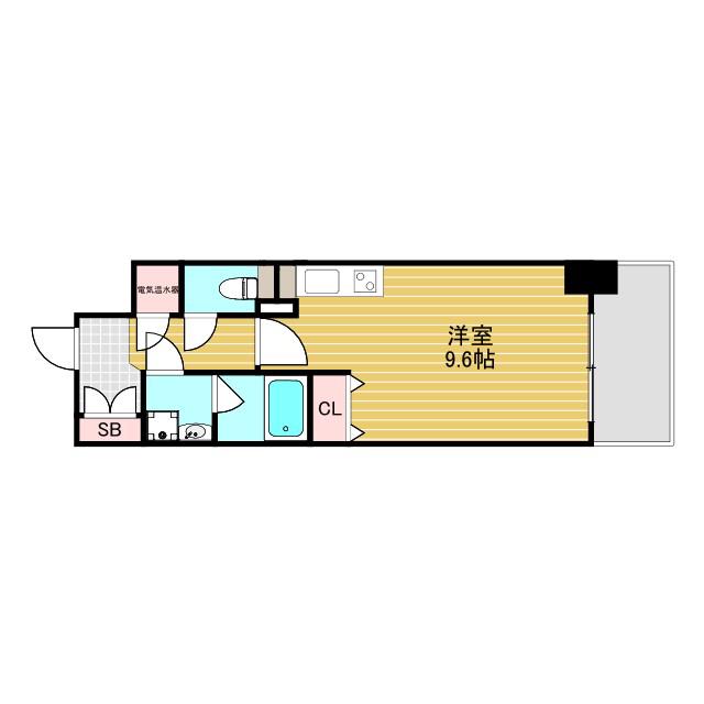 グレンパーク新大阪II(ワンルーム/10階)の間取り写真