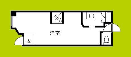 順天ハイツ(ワンルーム/1階)の間取り写真
