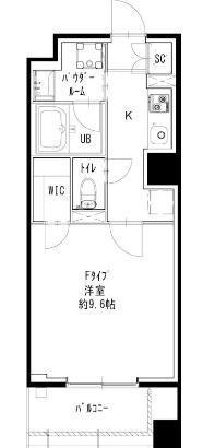 オハグランデ品川(1K/2階)の間取り写真