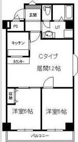第35松井ビル(2LDK/3階)の間取り写真