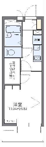 レオパレス西志賀(1K/3階)の間取り写真