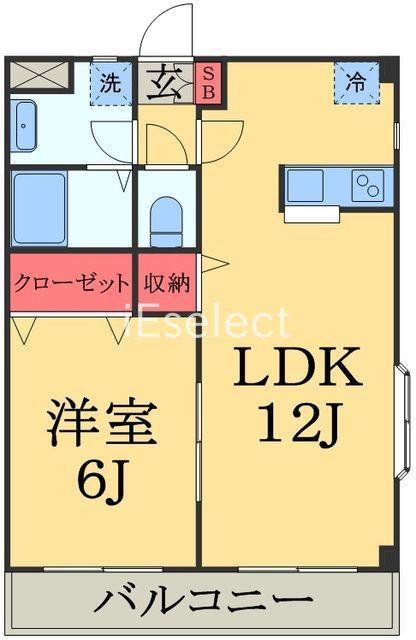 ドルチェ スカイⅡ(1LDK/2階)の間取り写真