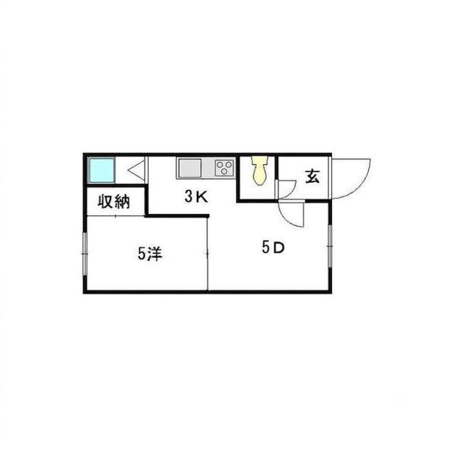 MAISON松田II(1DK/2階)の間取り写真
