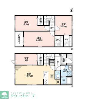 リーブルファイン関宿台町(4LDK/1階)の間取り写真