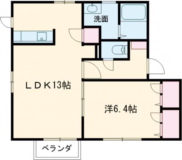 フォーレストタウンIII(1LDK/2階)の間取り写真