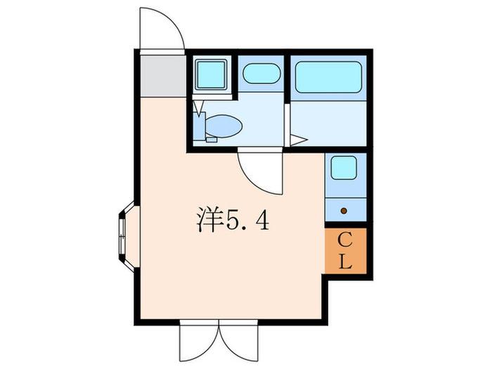 CONTEL MINAMIAZABU(ワンルーム/3階)の間取り写真