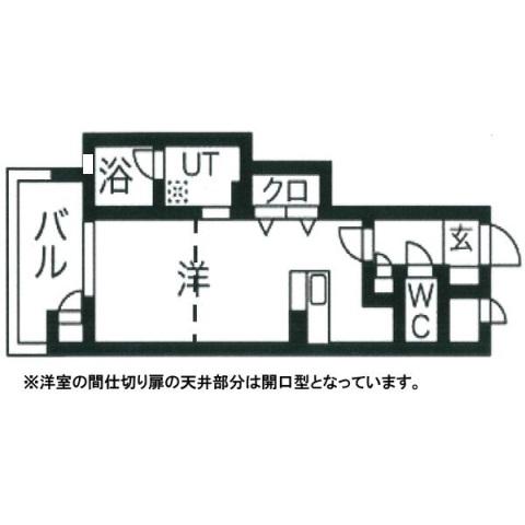プレジール三ノ宮III(1DK/5階)の間取り写真