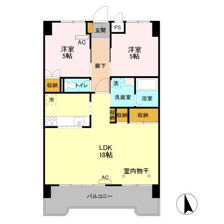 プレジデントマンション(3LDK/3階)の間取り写真