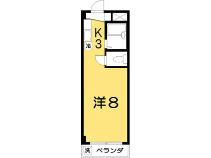 メゾン・ド・カフェイユ(ワンルーム/4階)の間取り写真